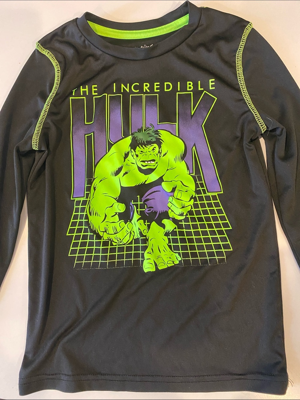 Marvel The Incredible Hulk Long Sleeve Graphic Tee size 6